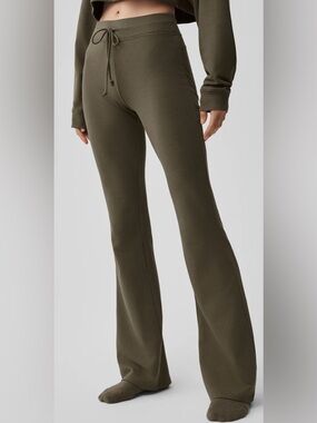 ALO Yoga Olive Sway Bootcut Sweatpant